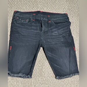 True Religion Men's Black Shorts